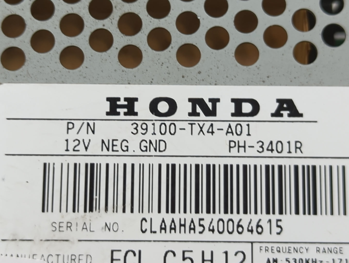 2013-2018 Acura Rdx Radio AM FM Cd Player Receiver Replacement P/N:39100-TX4-A01 PH-3401R Fits Fits 2013 2014 2015 2016 2017