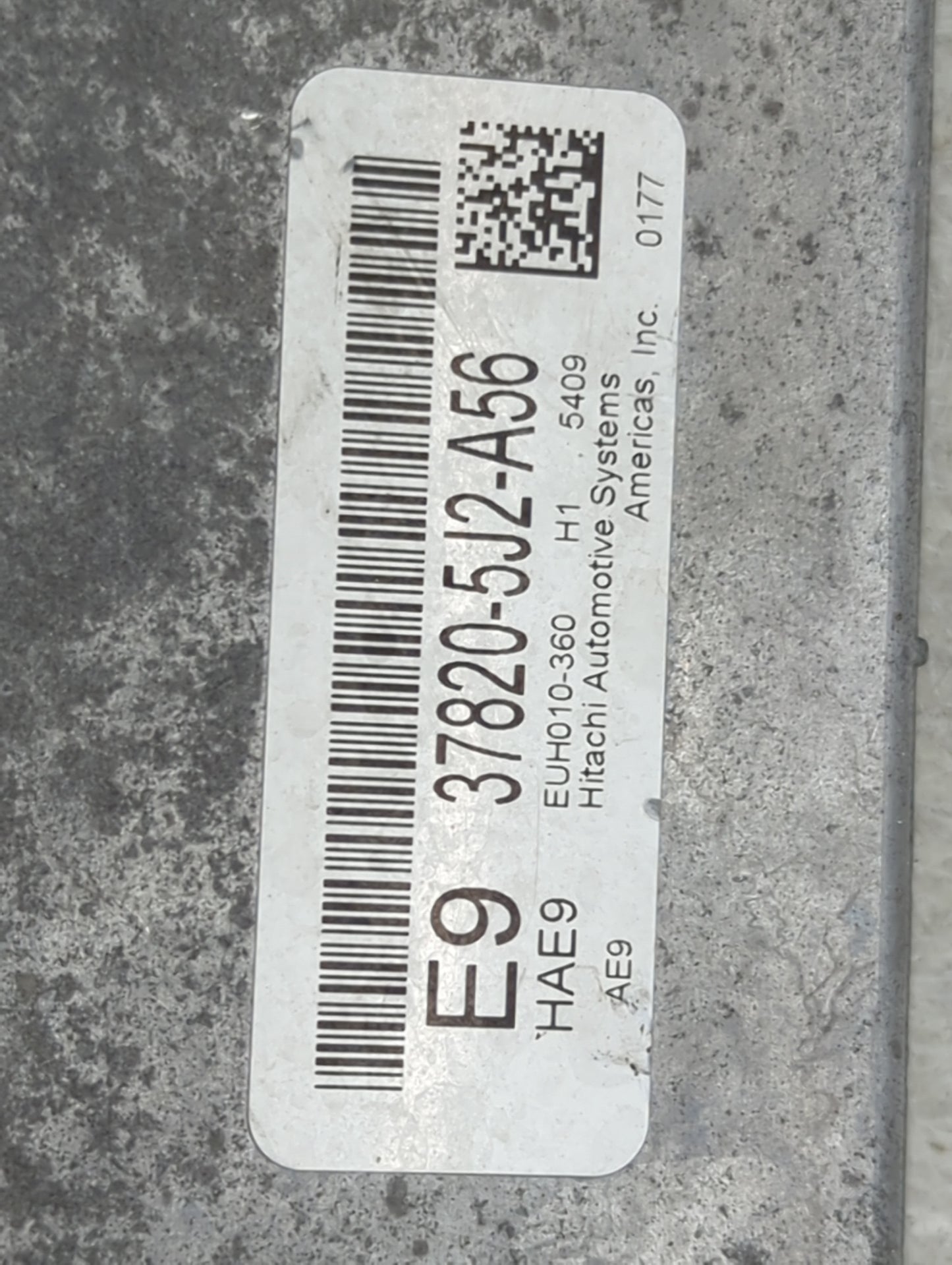 2015-2016 Acura Tlx PCM Engine Control Computer ECU ECM PCU OEM P/N:37820-5J2-A56 EUH010-360 Fits Fits 2015 2016 OEM Used Au