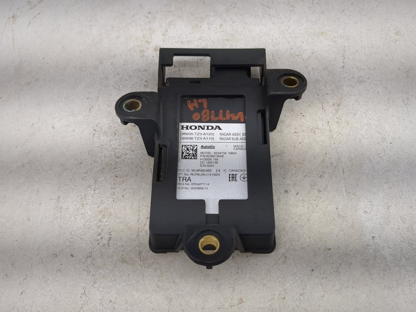 2015-2017 Acura Tlx Backup Camera Or Backup Sensor - Oemusedautoparts1.com