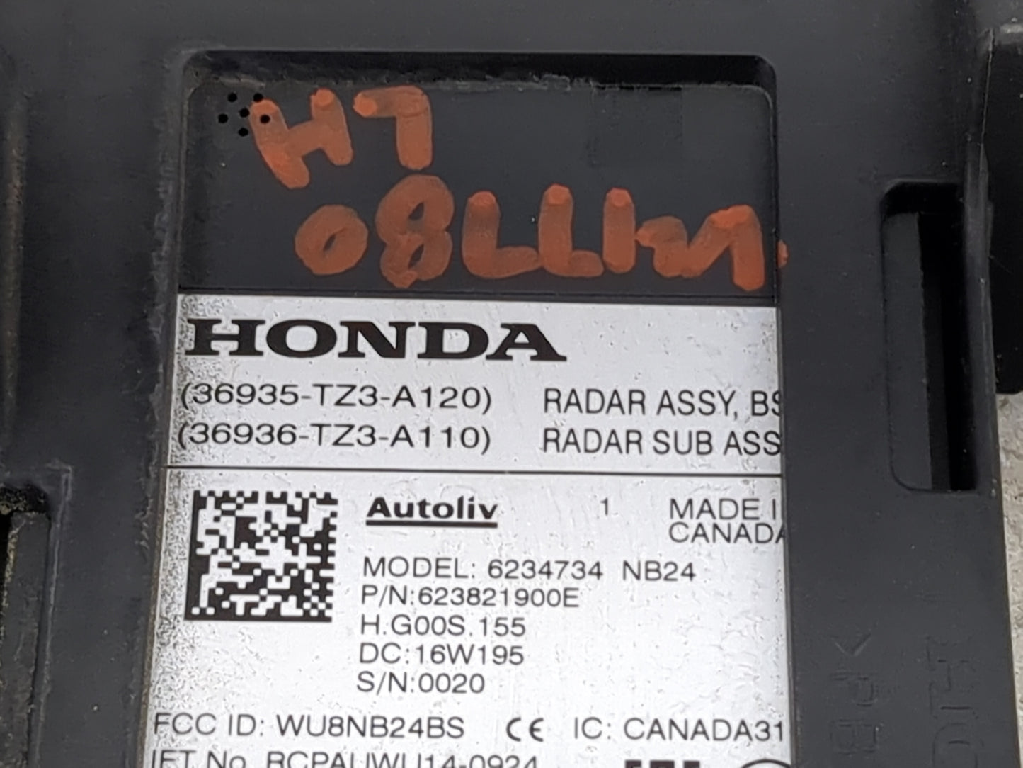 2015-2017 Acura Tlx Backup Camera Or Backup Sensor - Oemusedautoparts1.com