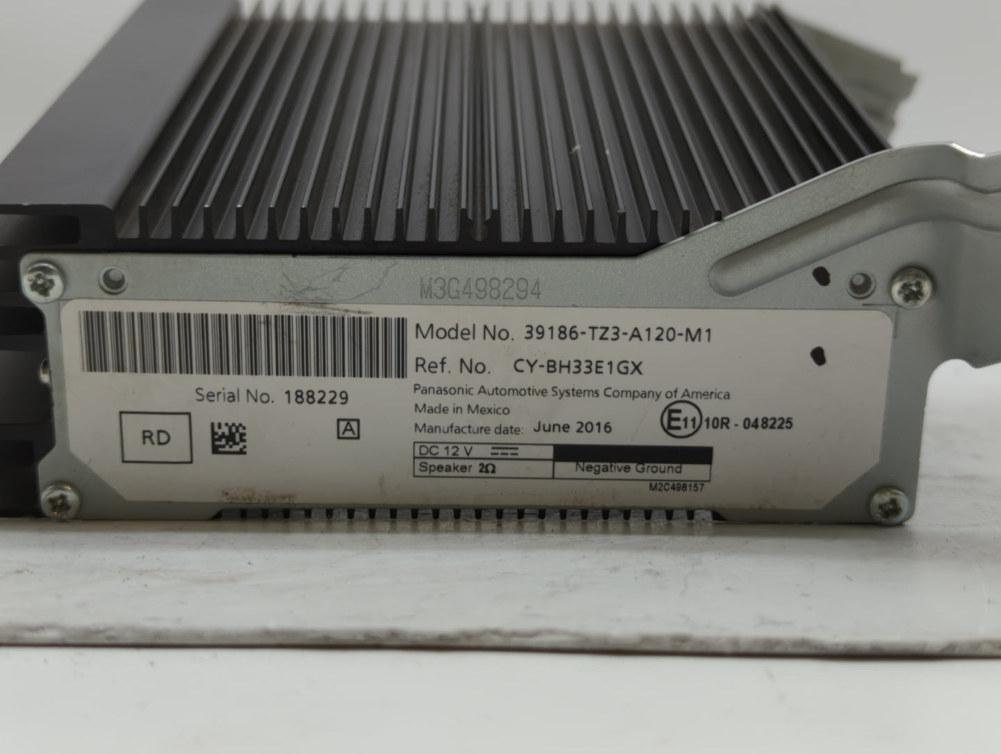 2015-2017 Acura Tlx Radio AM FM Cd Player Receiver Replacement P/N:39186-TZ3-A120-M1 Fits Fits 2015 2016 2017 OEM Used Auto 