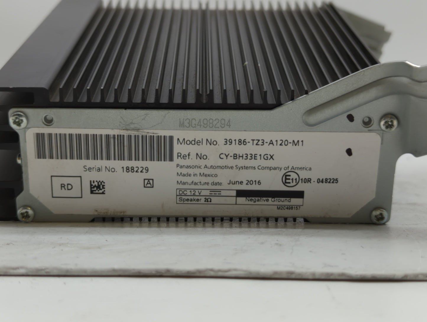 2015-2017 Acura Tlx Radio AM FM Cd Player Receiver Replacement P/N:39186-TZ3-A120-M1 Fits Fits 2015 2016 2017 OEM Used Auto 