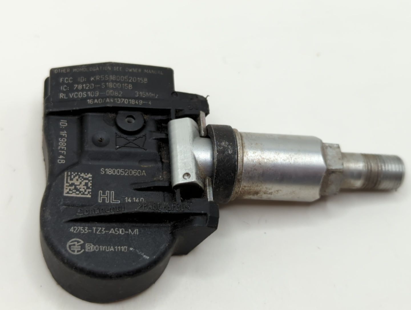 2016 Acura Tlx Tire Pressure Monitoring System Sensor Tpms - Oemusedautoparts1.com