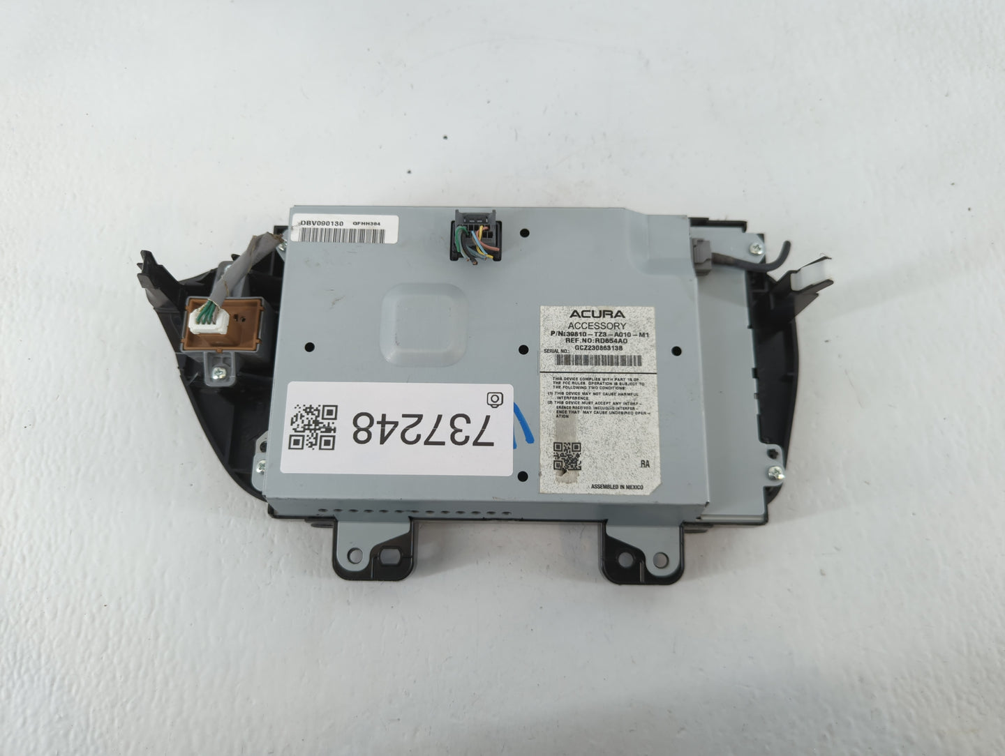2015-2018 Acura Tlx Radio AM FM Cd Player Receiver Replacement P/N:39810-TZ3-A010-M1 Fits Fits 2015 2016 2017 2018 OEM Used 