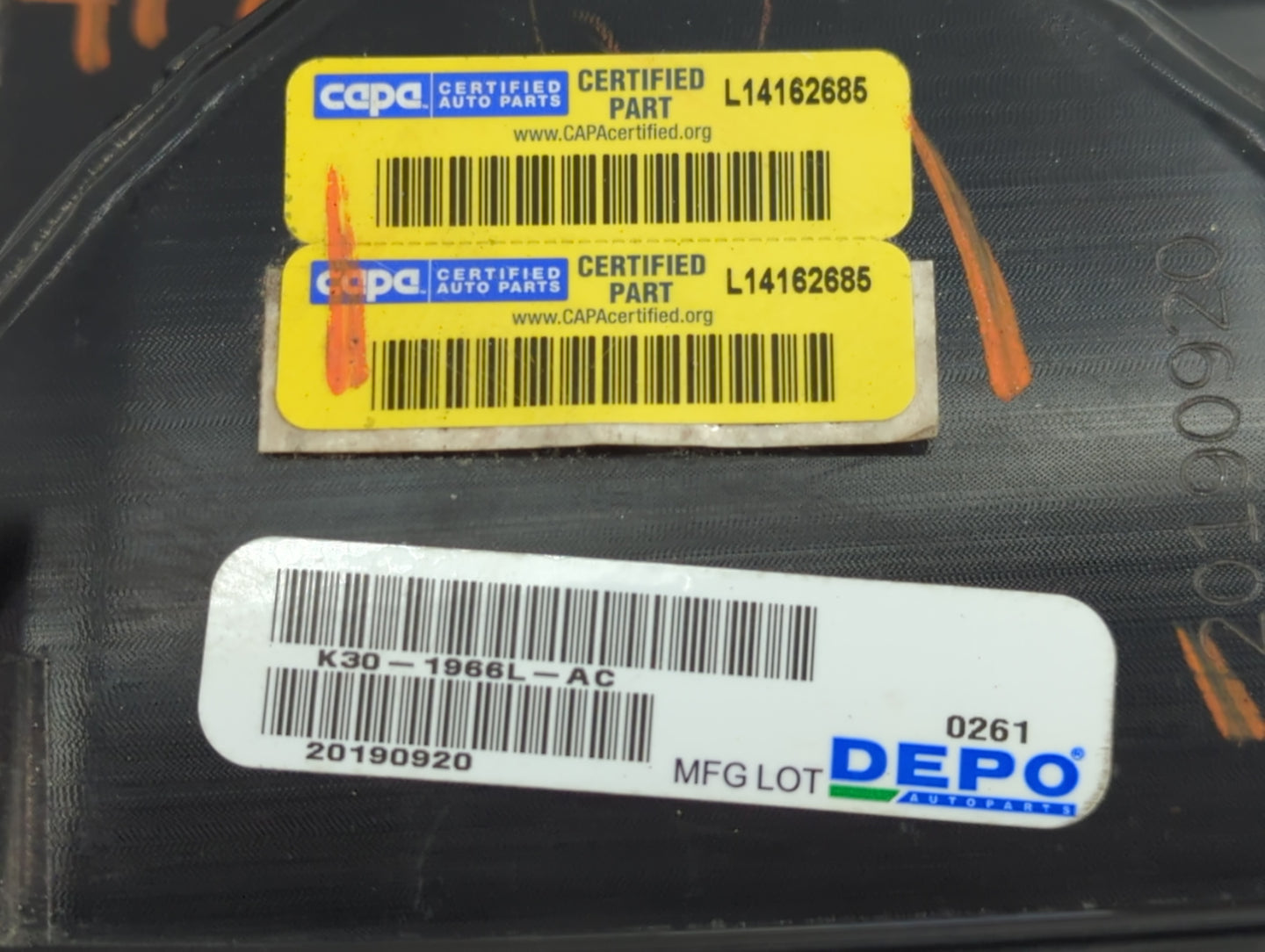 2016 Aftermarket Aftermarket Tail Light Assembly Driver Left OEM P/N:K30-1966L-AC Fits OEM Used Auto Parts - Oemusedautopart