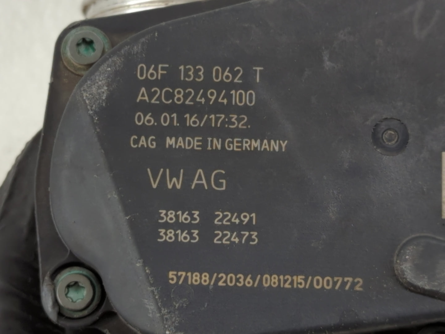2006-2018 Audi A3 Throttle Body P/N:06F 133 062 T Fits OEM Used Auto Parts - Oemusedautoparts1.com