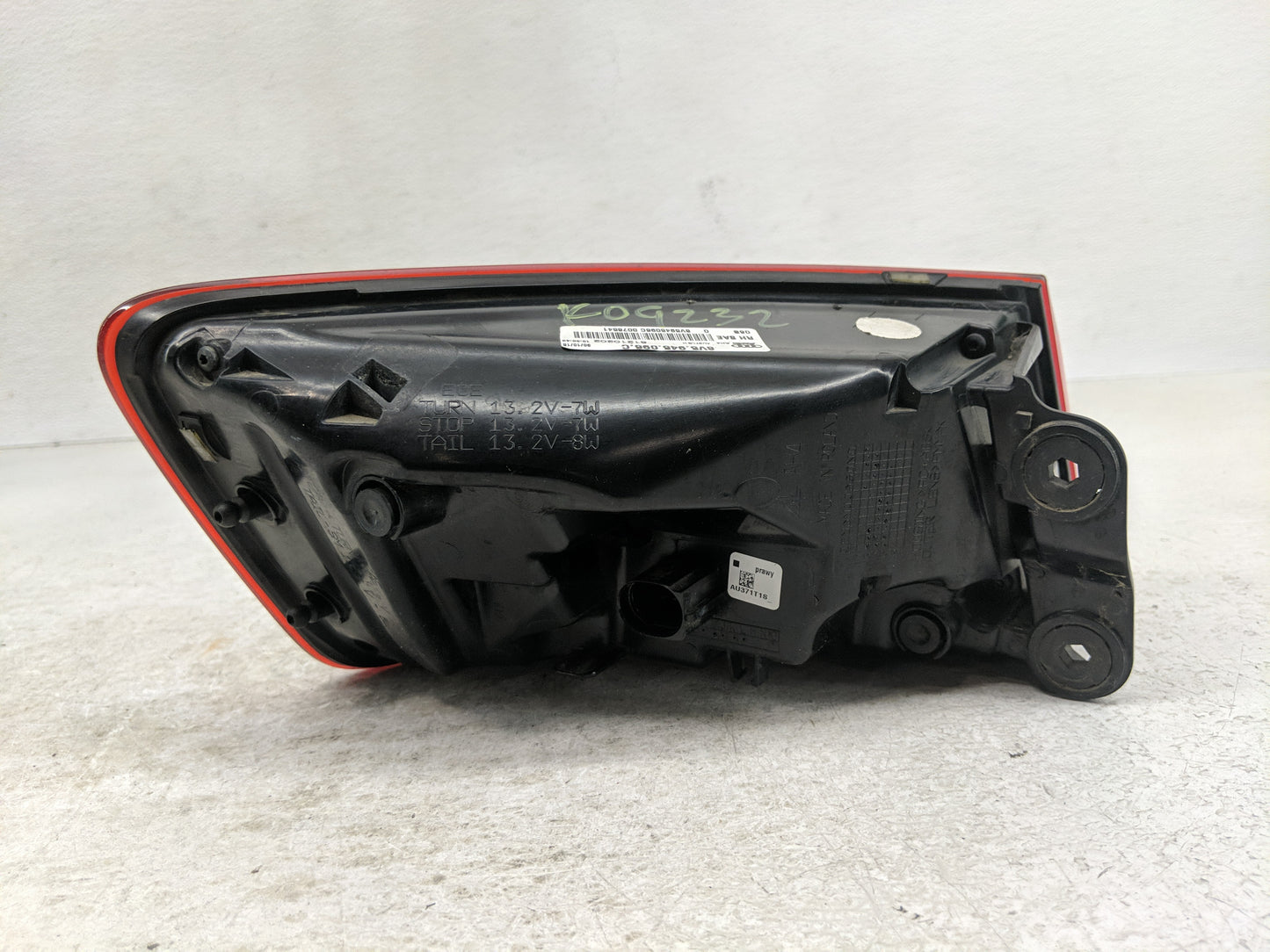 2015-2016 Audi A3 Passenger Right Side Deck Lid Mounted Tail Light - Oemusedautoparts1.com