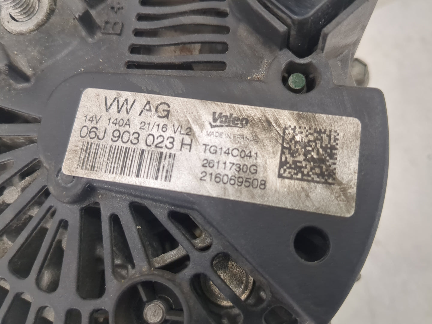 2015-2018 Audi A3 Alternator Replacement Generator Charging Assembly Engine OEM P/N:TG14C041 2611730G Fits OEM Used Auto Par