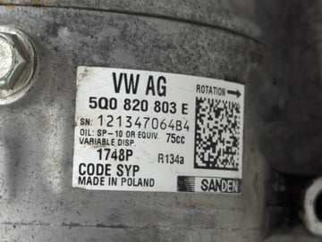 Audi A3 Air Conditioning A/c Ac Compressor Oem 1413947