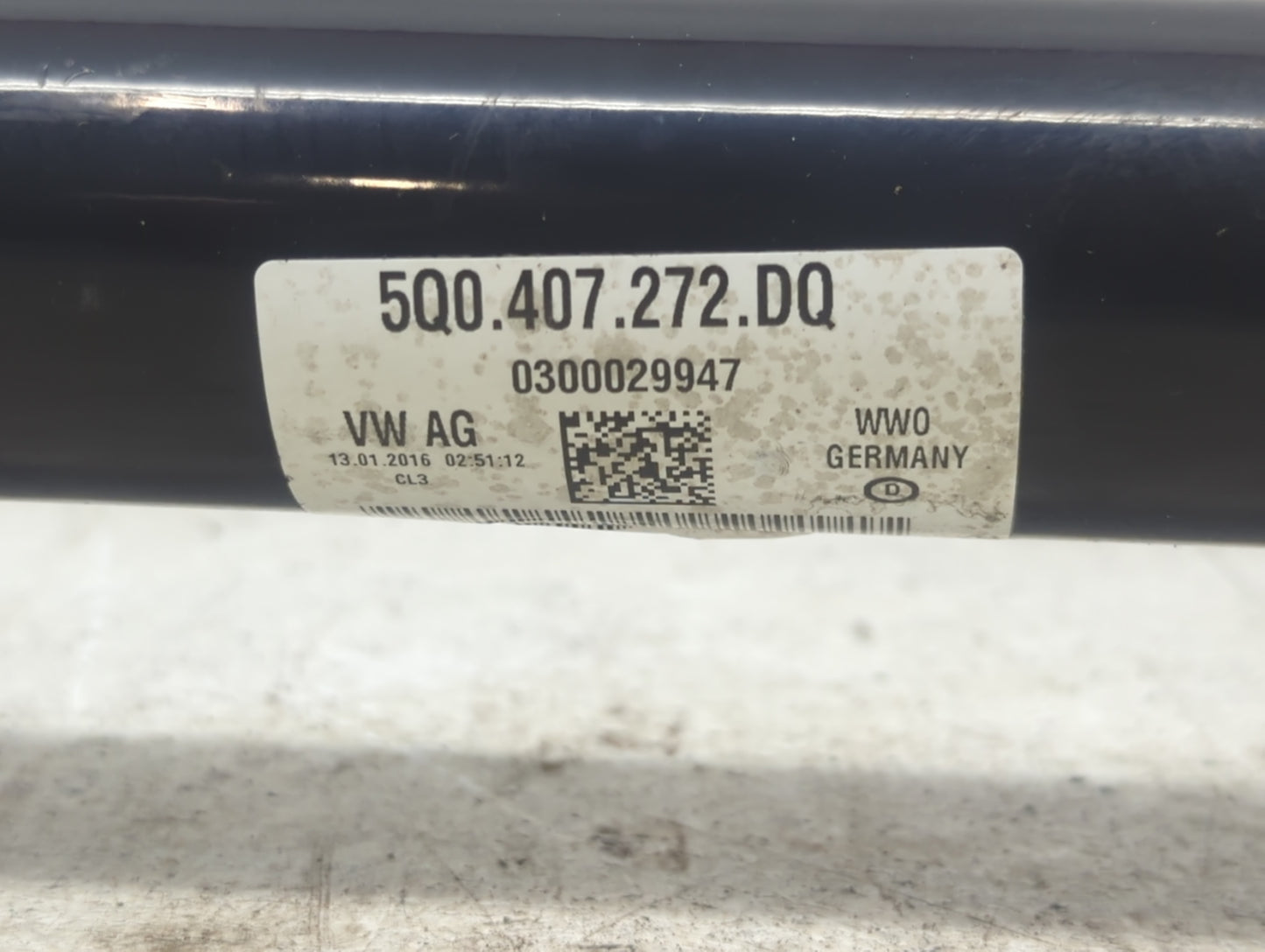 2015-2016 Audi A3 Axle Shaft Front Passenger Cv C/v - Oemusedautoparts1.com