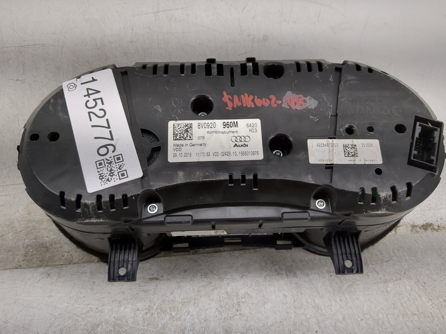 2015-2018 Audi A3 Instrument Cluster Speedometer Gauges P/N:8V0920960M A2C94973300 Miles:72K Fits Fits 2015 2016 2017 2018 O