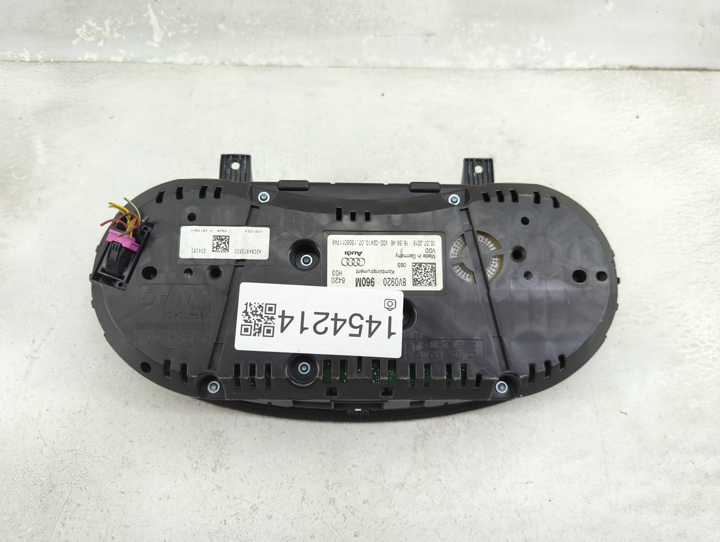 2015-2018 Audi A3 Instrument Cluster Speedometer Gauges P/N:8V0920960M Miles:111K Fits Fits 2015 2016 2017 2018 OEM Used Aut