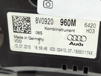 2015-2018 Audi A3 Instrument Cluster Speedometer Gauges P/N:8V0920960M Miles:111K Fits Fits 2015 2016 2017 2018 OEM Used Aut