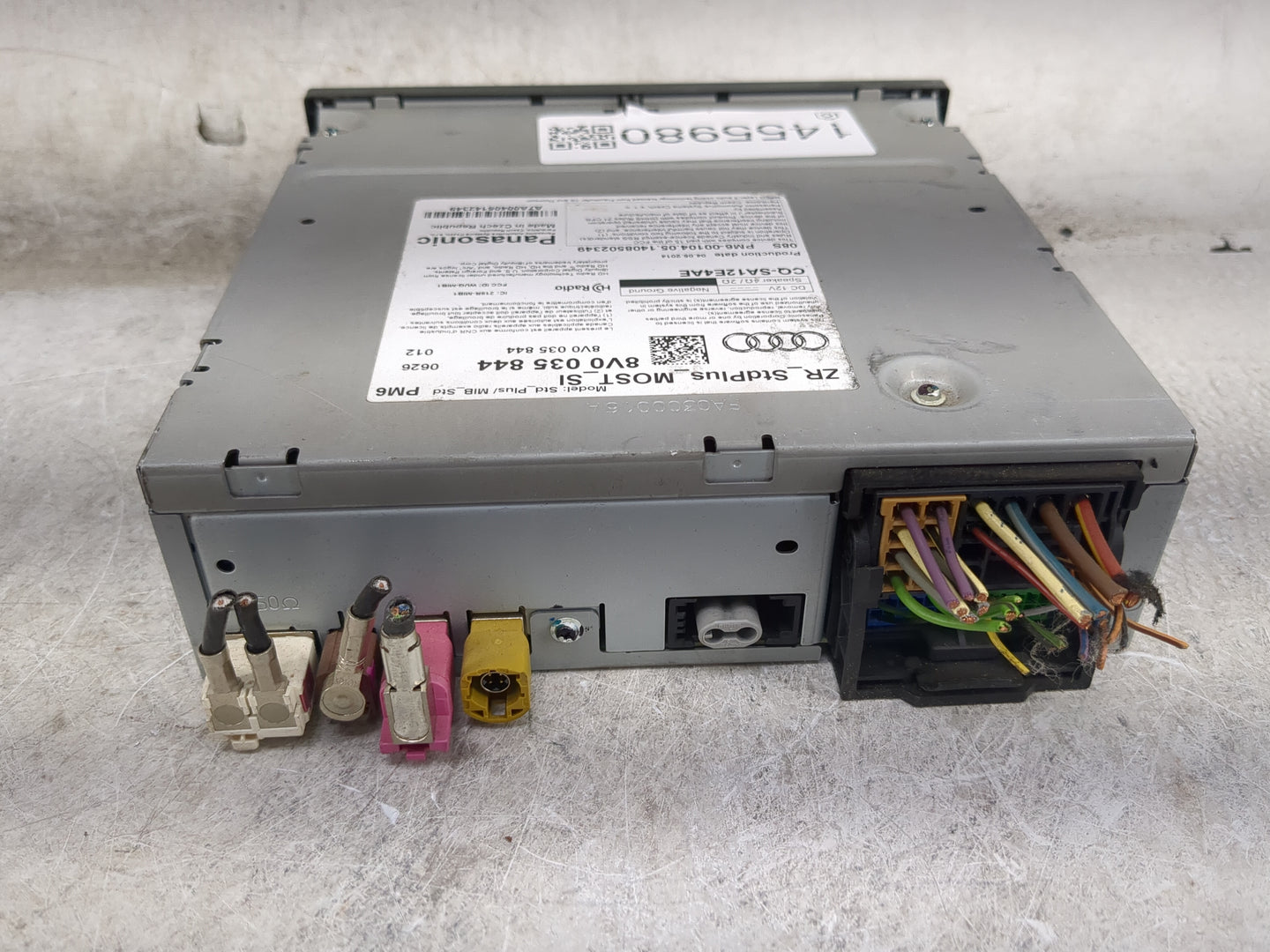 2015-2018 Audi A3 Radio AM FM Cd Player Receiver Replacement P/N:8V0 035 844 Fits Fits 2015 2016 2017 2018 OEM Used Auto Par