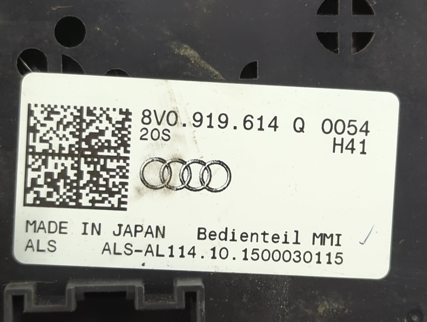 2015-2018 Audi A3 Radio Control Panel 1456043 - Oemusedautoparts1.com