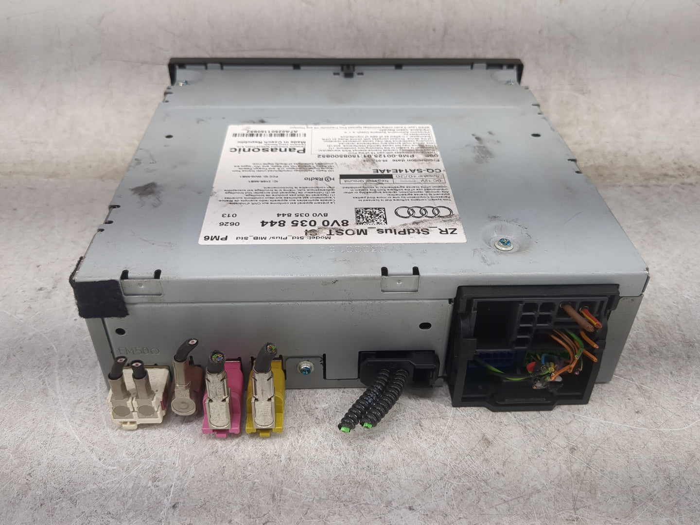 2015-2018 Audi A3 Radio AM FM Cd Player Receiver Replacement P/N:8V0 035 844 Fits Fits 2015 2016 2017 2018 OEM Used Auto Par