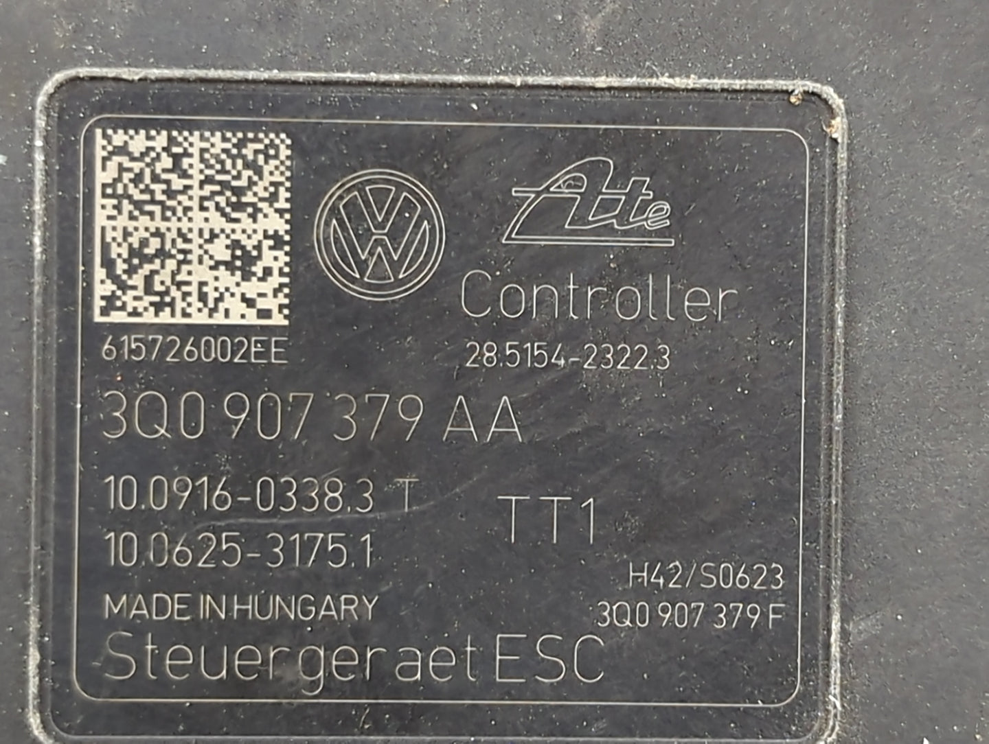 2015-2016 Audi A3 ABS Pump Control Module Replacement P/N:3Q0614517AA 10.0220-0671.4, 3Q0907379AA Fits Fits 2015 2016 OEM Us