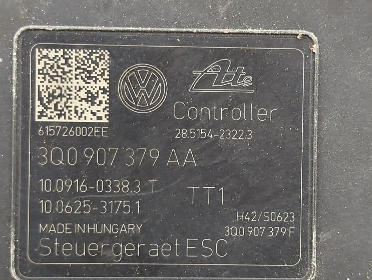 2015-2016 Audi A3 ABS Pump Control Module Replacement P/N:3Q0614517AA 10.0220-0671.4, 3Q0907379AA Fits Fits 2015 2016 OEM Us