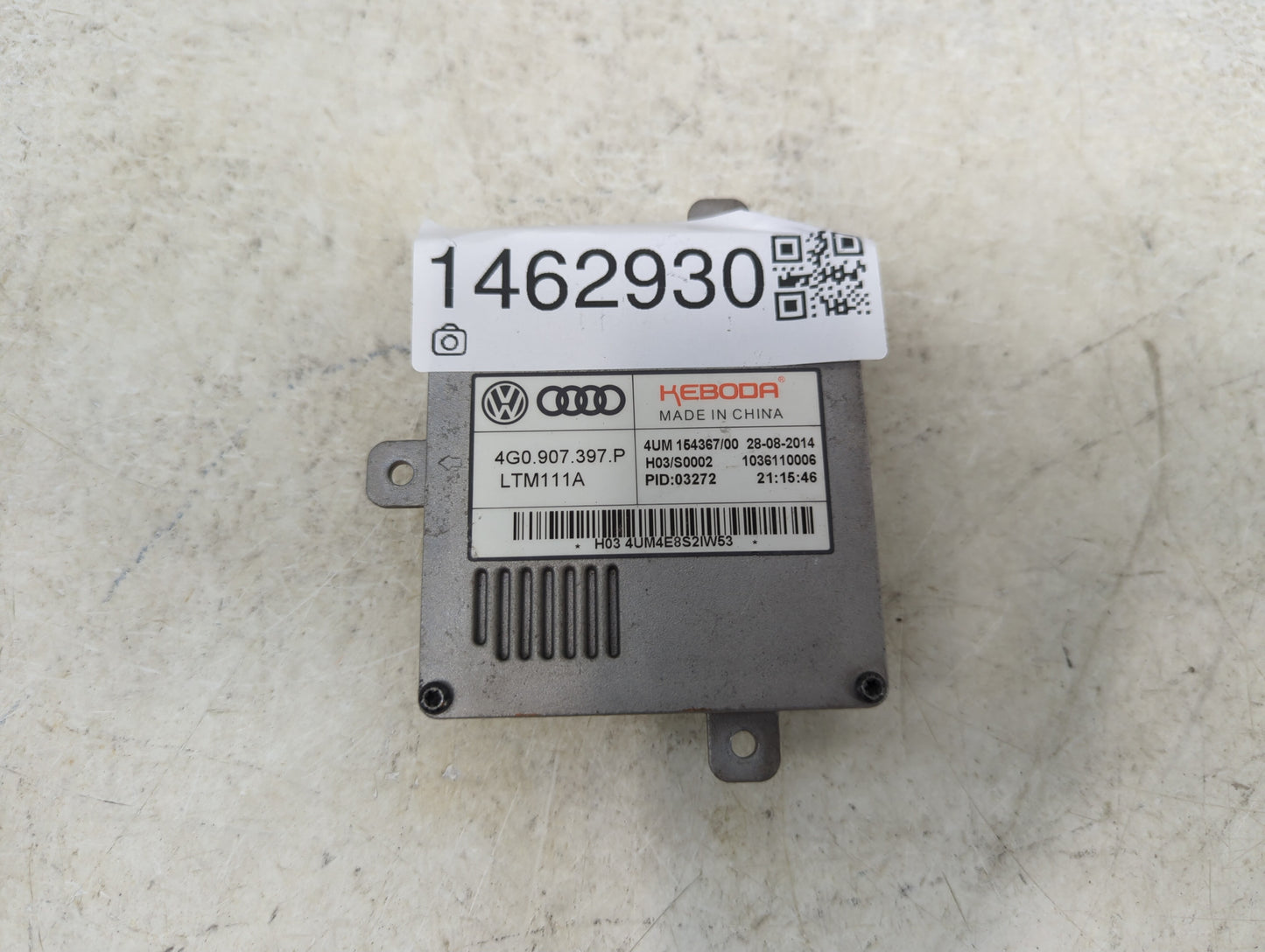 2016 Audi A3 Headlight Ballast Head Light 1462930 - Oemusedautoparts1.com