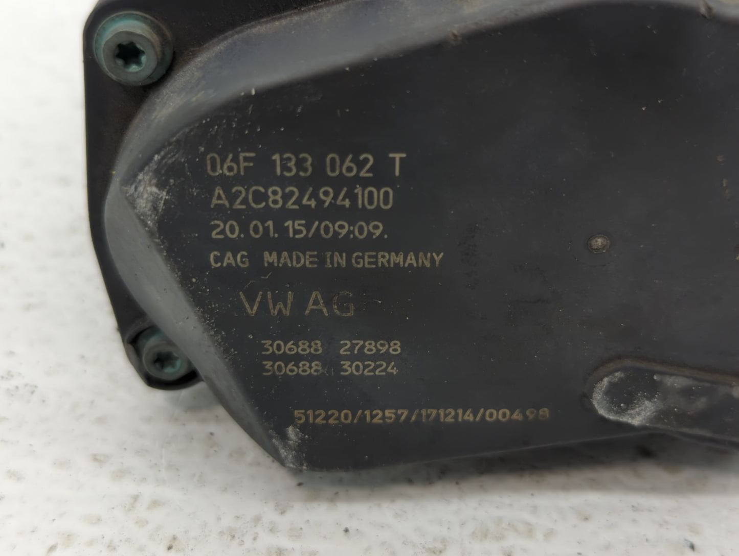 2006-2018 Audi A3 Throttle Body P/N:06F 133 062 T 06F 133 062 Q Fits OEM Used Auto Parts - Oemusedautoparts1.com
