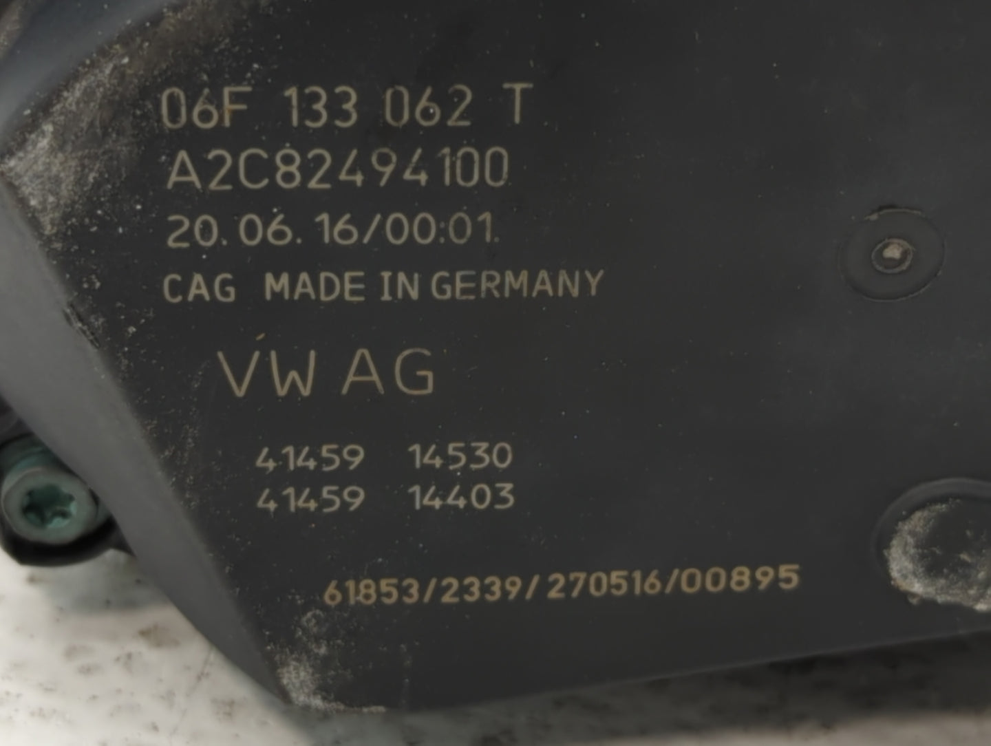 2006-2018 Audi A3 Throttle Body P/N:06F 133 062 T 06F 133 062 Q Fits OEM Used Auto Parts - Oemusedautoparts1.com