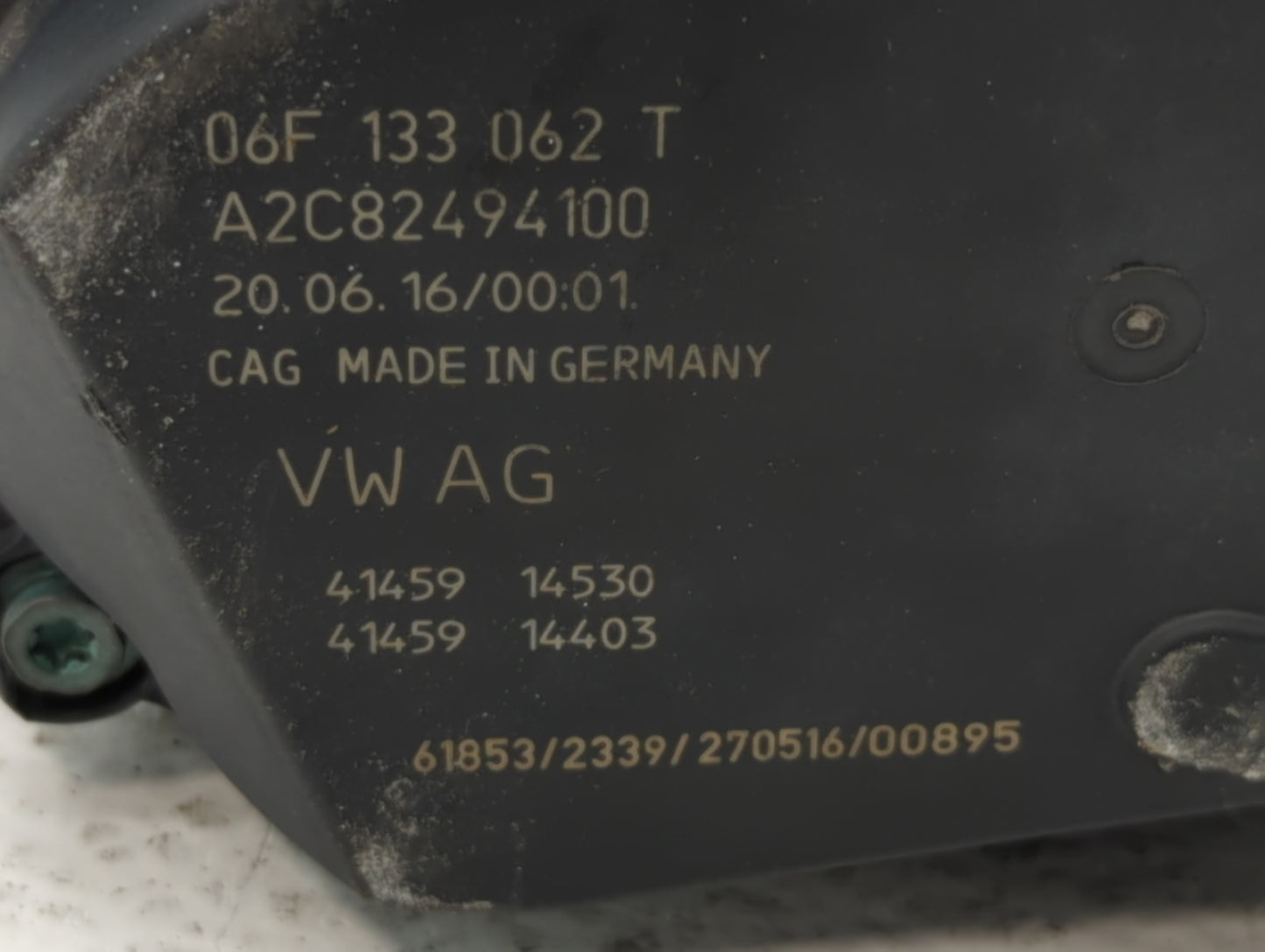 2006-2018 Audi A3 Throttle Body P/N:06F 133 062 T 06F 133 062 Q Fits OEM Used Auto Parts - Oemusedautoparts1.com