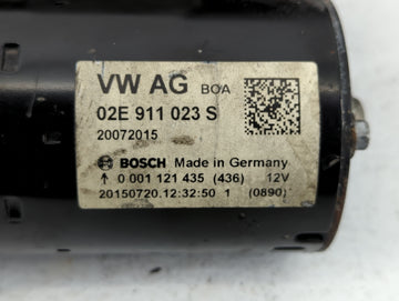 2015-2018 Audi A3 Car Starter Motor Solenoid OEM P/N:02E 911 023 S Fits Fits 2011 2012 2013 2014 2015 2016 2017 2018 2019 OEM Used Auto Parts