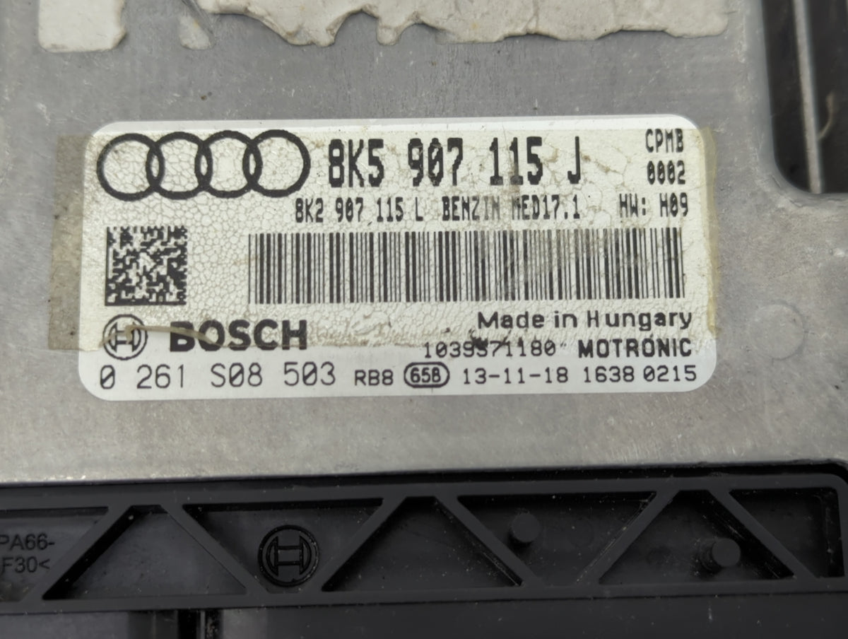 2013-2016 Audi A4 PCM Engine Control Computer ECU ECM PCU OEM P/N:8K5907115J Fits 2013 2014 2015 2016 OEM Used Auto Parts - 