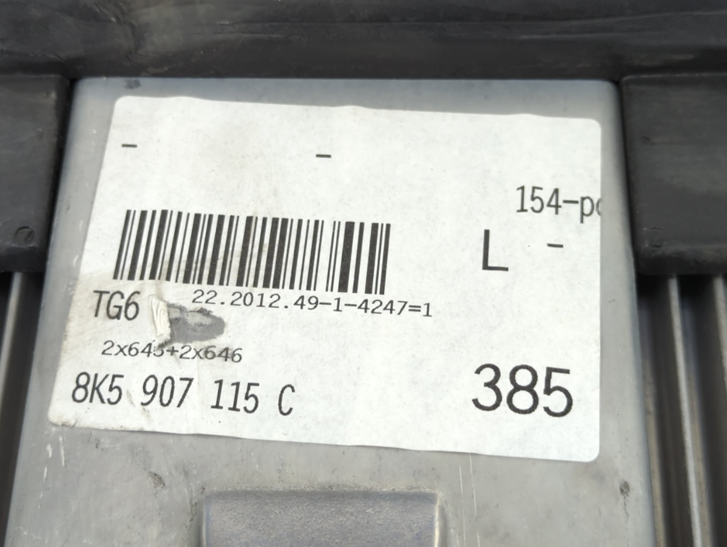 2013-2016 Audi A4 PCM Engine Control Computer ECU ECM PCU OEM P/N:8K5 907 115 C 8K5907115J Fits Fits 2013 2014 2015 2016 OEM