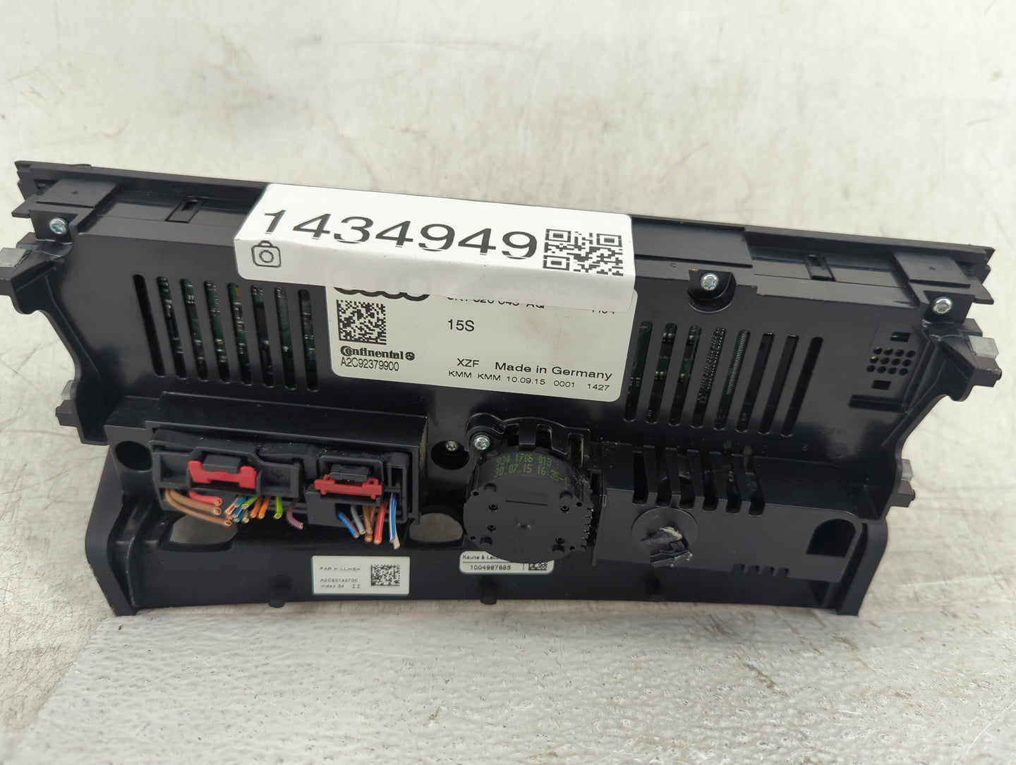 2013-2016 Audi A4 Climate Control Module Temperature AC/Heater Replacement P/N:8KT 820 043 AQ A2C92379900 Fits OEM Used Auto