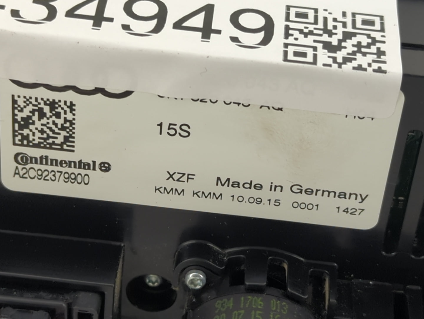2013-2016 Audi A4 Climate Control Module Temperature AC/Heater Replacement P/N:8KT 820 043 AQ A2C92379900 Fits OEM Used Auto