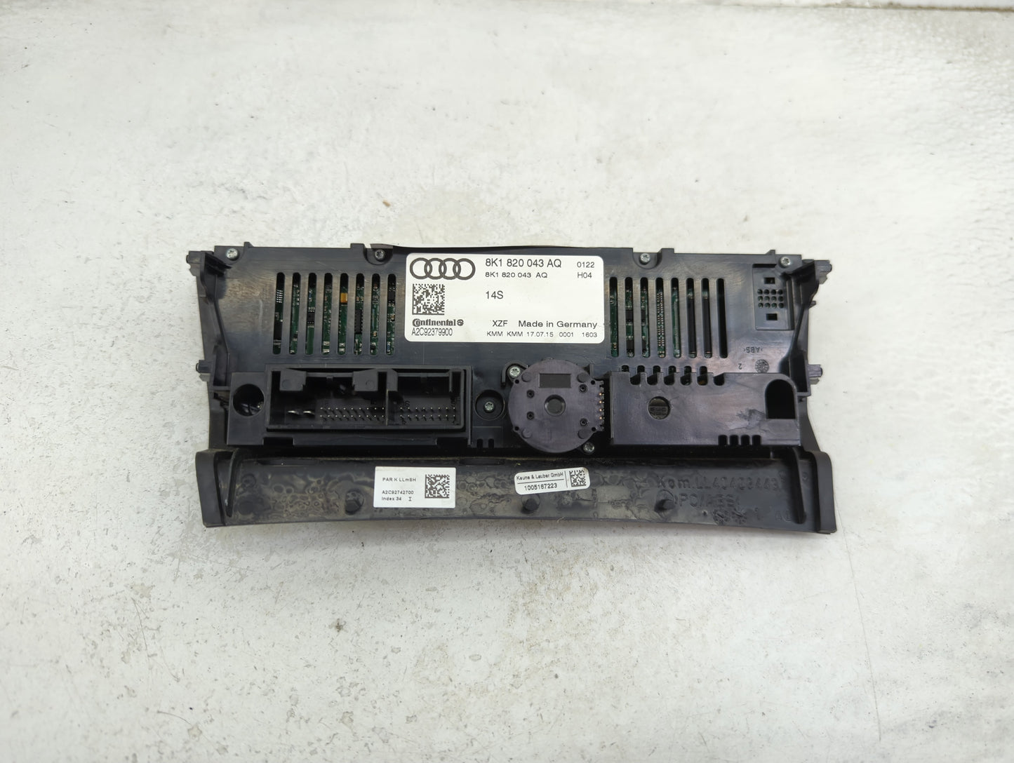 2013-2016 Audi A4 Climate Control Module Temperature AC/Heater Replacement P/N:8K1 820 043 AQ Fits Fits 2013 2014 2015 2016 