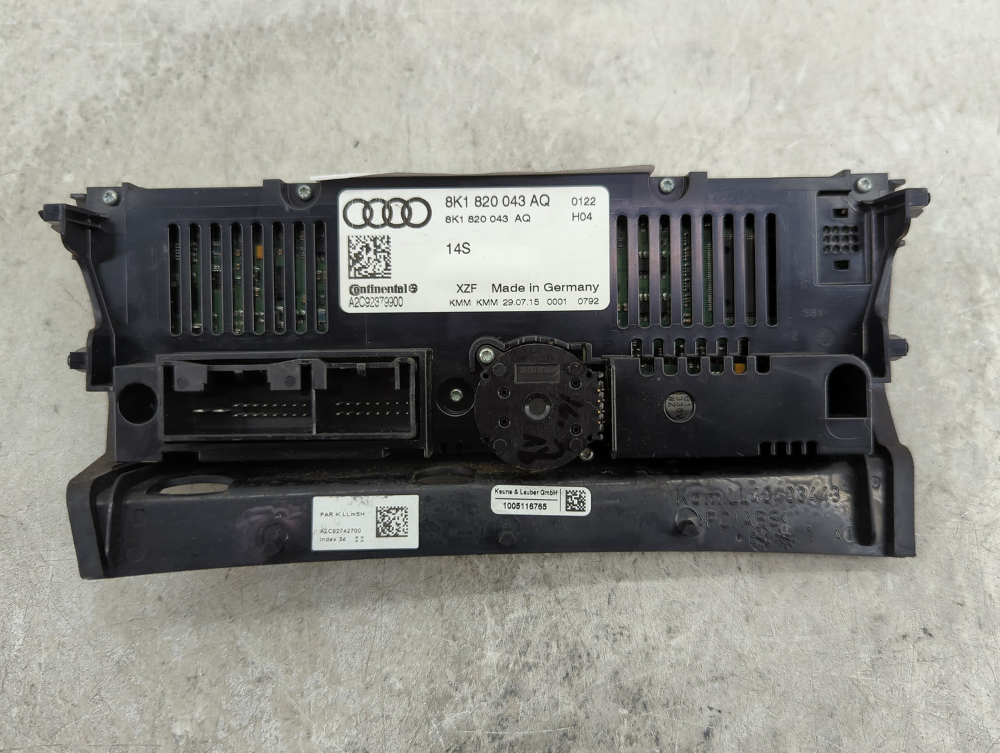 2013-2016 Audi A4 Climate Control Module Temperature AC/Heater Replacement P/N:8K1 820 043 AQ Fits Fits 2013 2014 2015 2016 