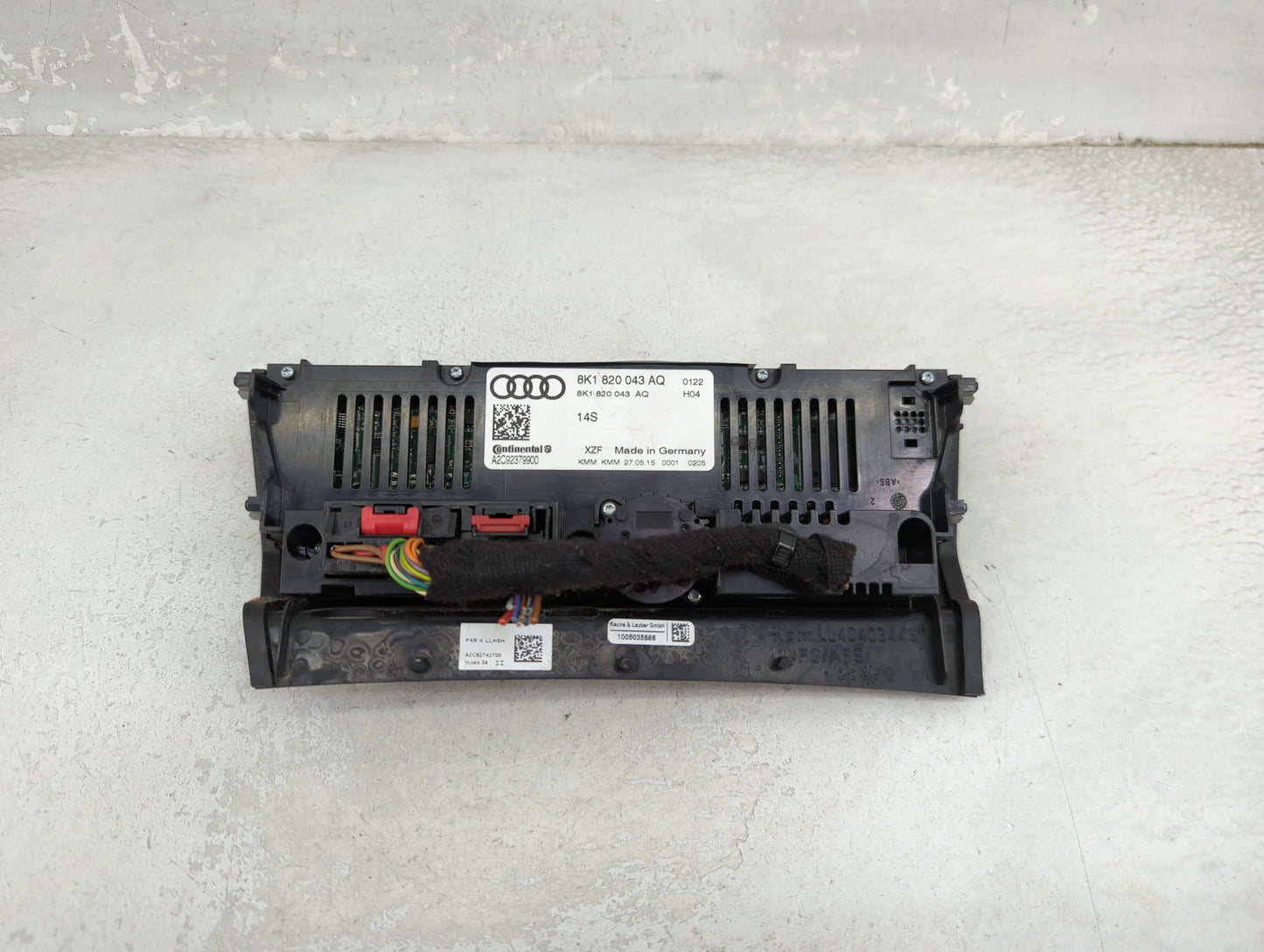 2013-2016 Audi A4 Climate Control Module Temperature AC/Heater Replacement P/N:8K1820043AQ A2C92379900 Fits OEM Used Auto Pa