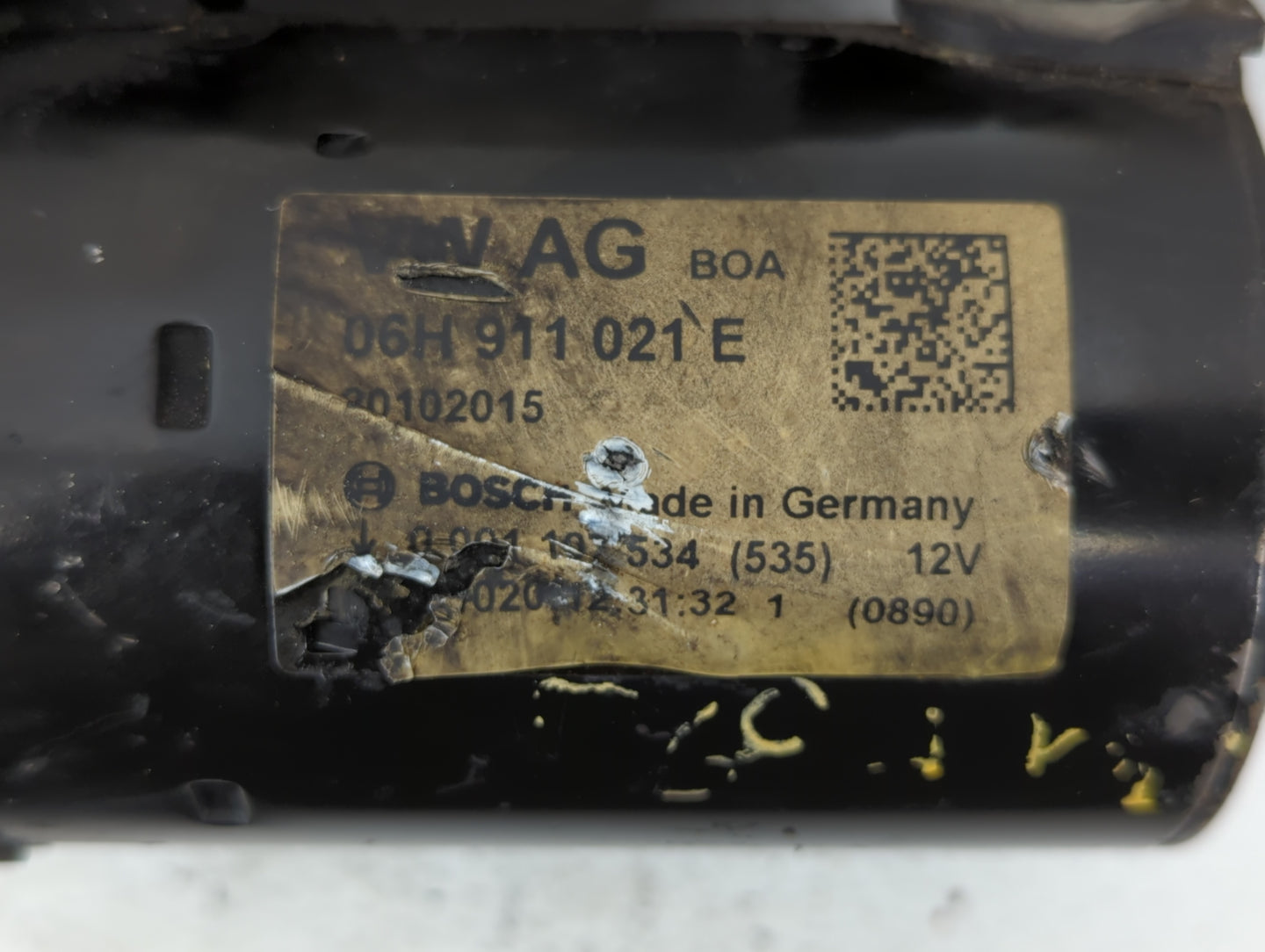 2014-2016 Audi A4 Car Starter Motor Solenoid OEM P/N:06H 911 021 E Fits Fits 2014 2015 2016 2017 OEM Used Auto Parts - Oemus