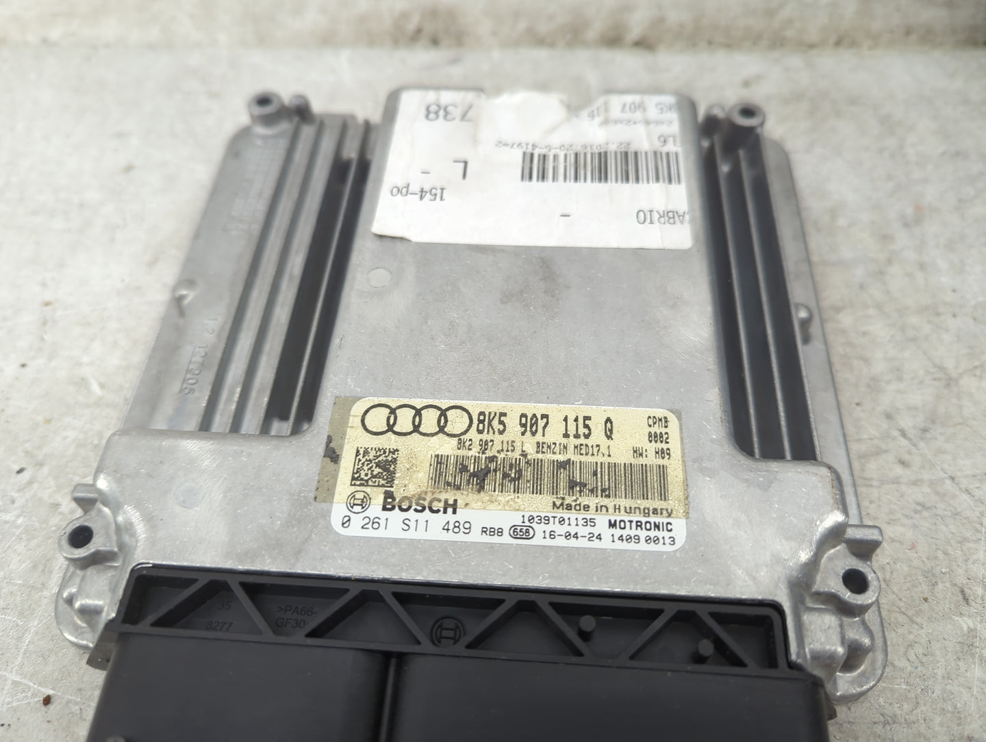 2016-2017 Audi A5 PCM Engine Control Computer ECU ECM PCU OEM P/N:8K5907115Q 8K2907115L, 0261S11489 Fits Fits 2016 2017 OEM 