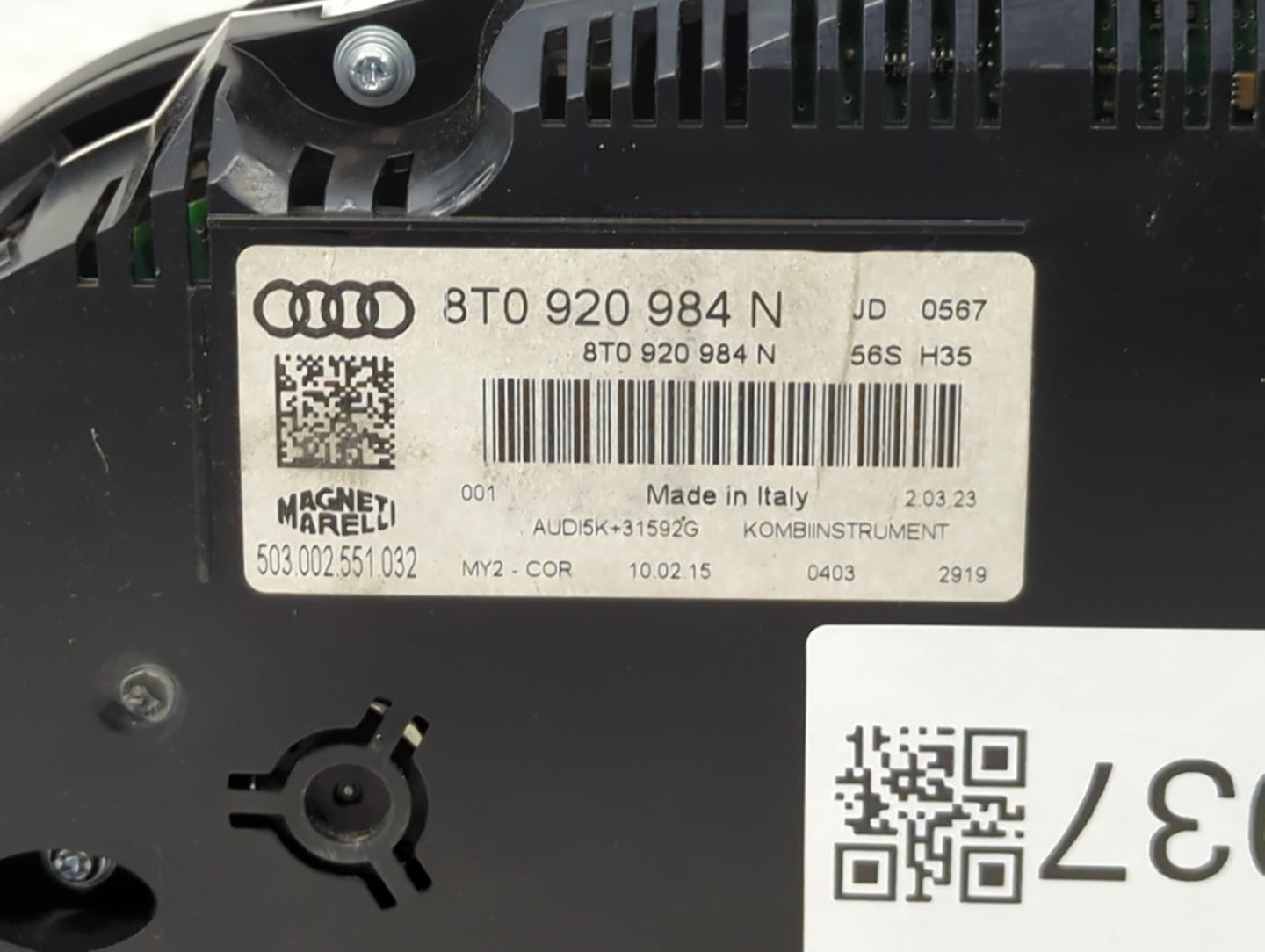 2014-2017 Audi A5 Instrument Cluster Speedometer Gauges P/N:8T0 920 984 N Miles: Fits Fits 2014 2015 2016 2017 OEM Used Auto