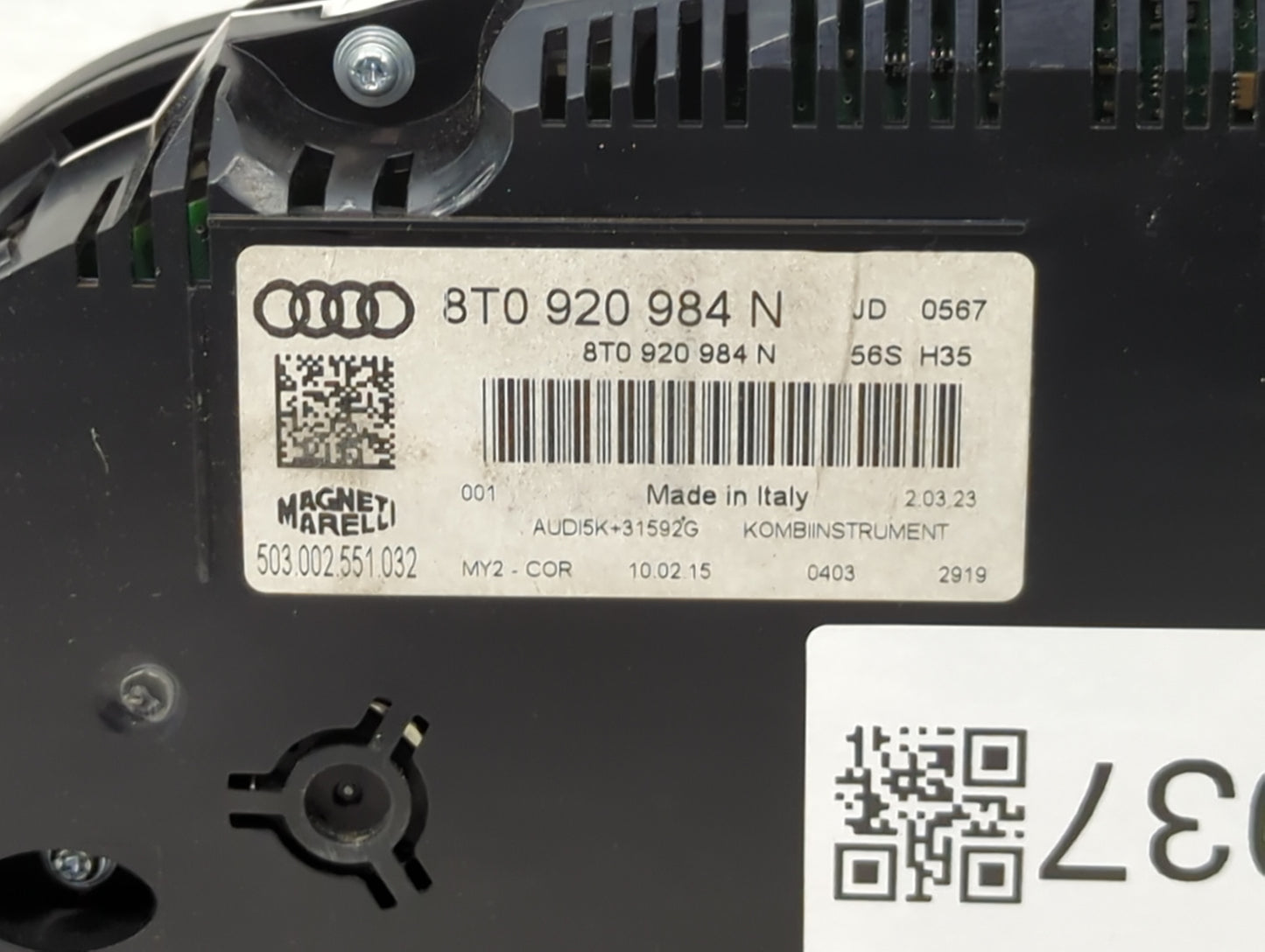2014-2017 Audi A5 Instrument Cluster Speedometer Gauges P/N:8T0 920 984 N Miles: Fits Fits 2014 2015 2016 2017 OEM Used Auto