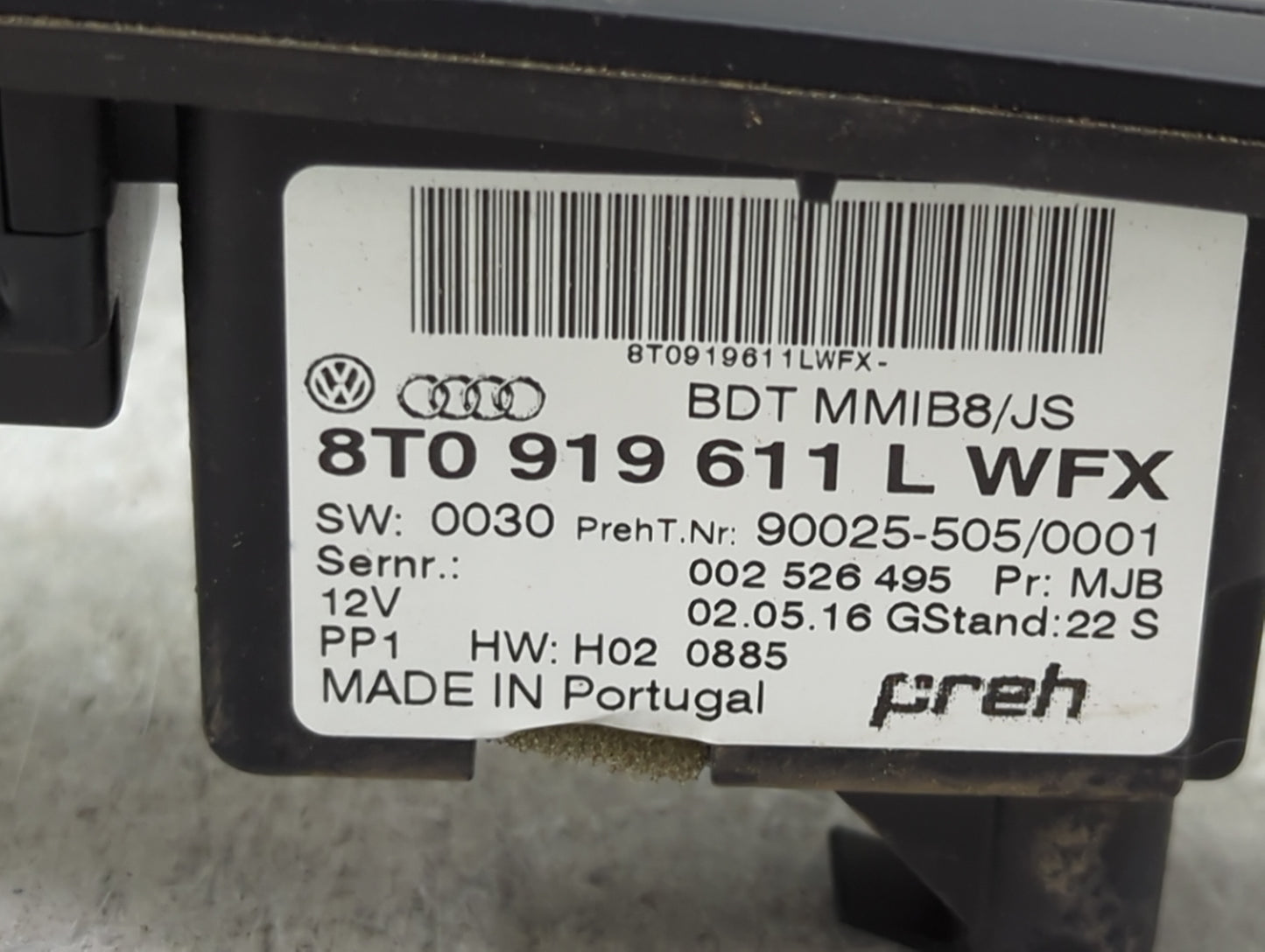 2013-2017 Audi A5 Radio AM FM Cd Player Receiver Replacement P/N:90025-505 8T0 919 611 L Fits Fits 2013 2014 2015 2016 2017 