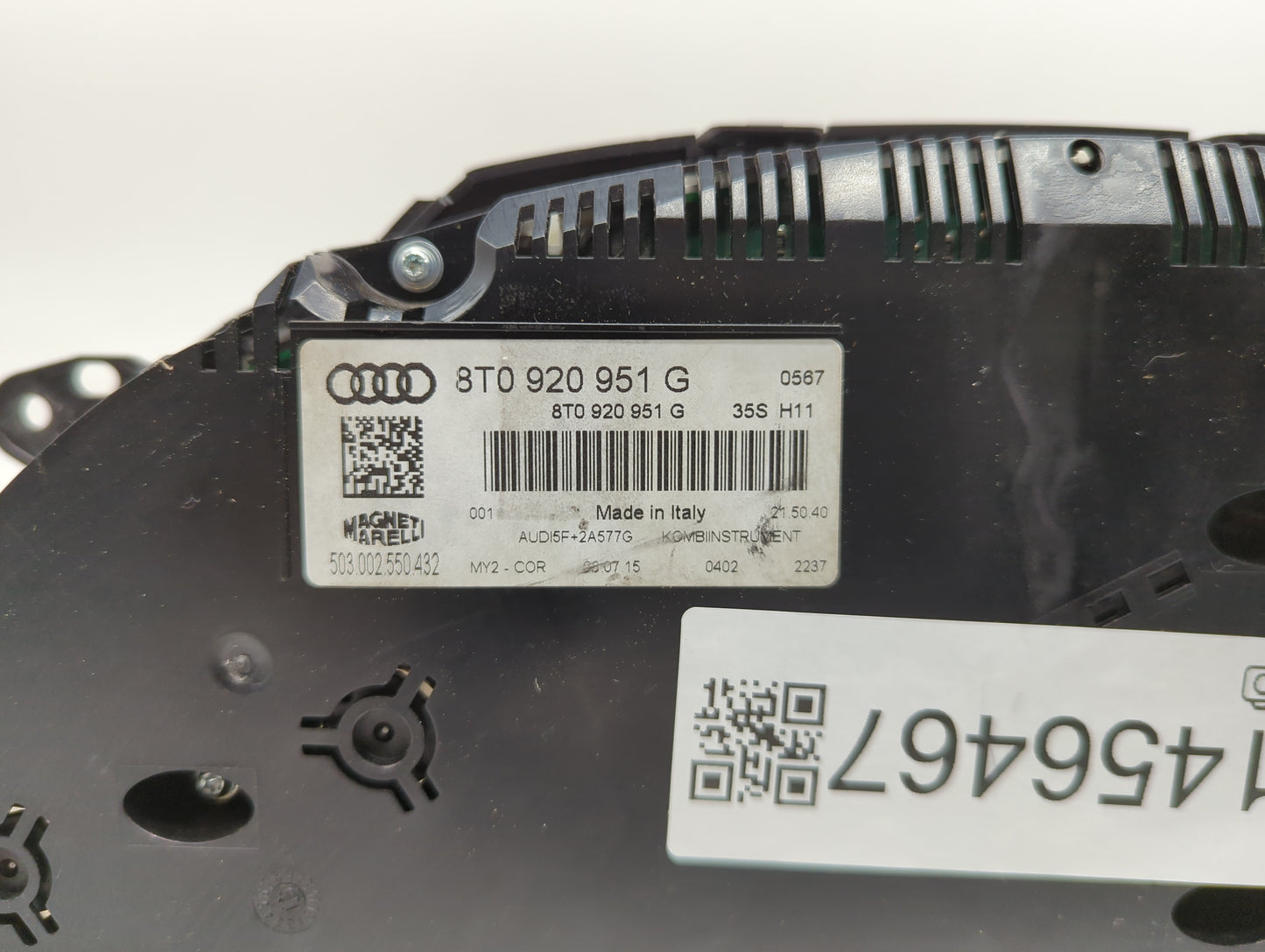 2014-2017 Audi A5 Instrument Cluster Speedometer Gauges P/N:8T0920951G Miles:84K Fits Fits 2014 2015 2016 2017 OEM Used Auto