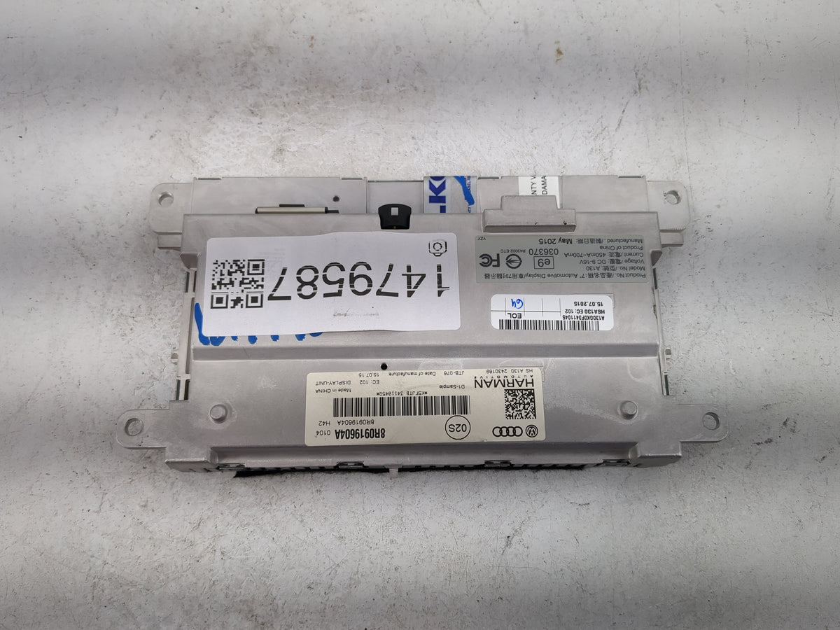 2013-2016 Audi A5 Information Radio Display Screen 1479587 - Oemusedautoparts1.com