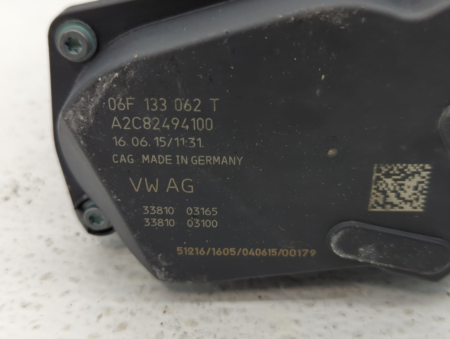 2010-2017 Audi A5 Throttle Body P/N:06F 133 062 T 06F 133 062 Q Fits OEM Used Auto Parts - Oemusedautoparts1.com