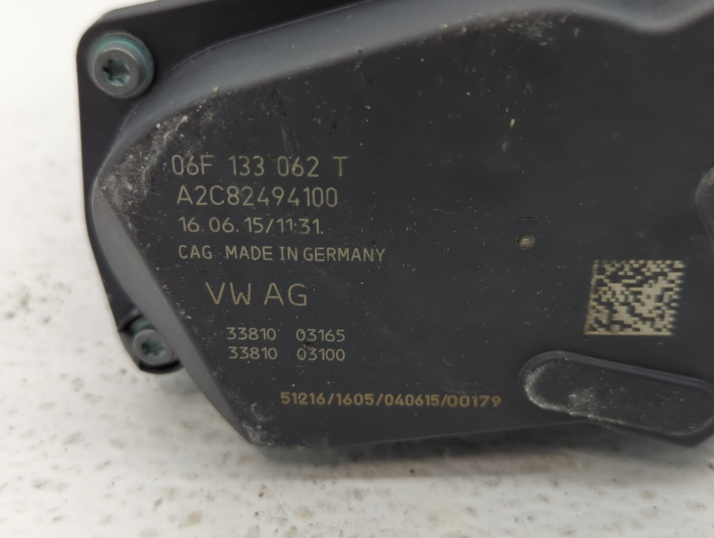 2010-2017 Audi A5 Throttle Body P/N:06F 133 062 T 06F 133 062 Q Fits OEM Used Auto Parts - Oemusedautoparts1.com