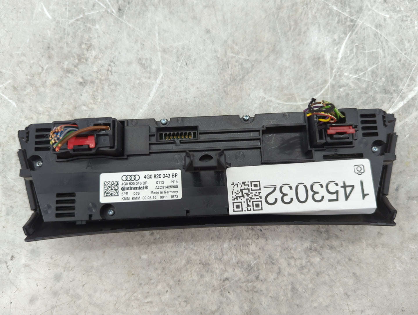 2016 Audi A6 Climate Control Module Temperature AC/Heater Replacement P/N:4G0820043BP A2C91425900 Fits OEM Used Auto Parts -