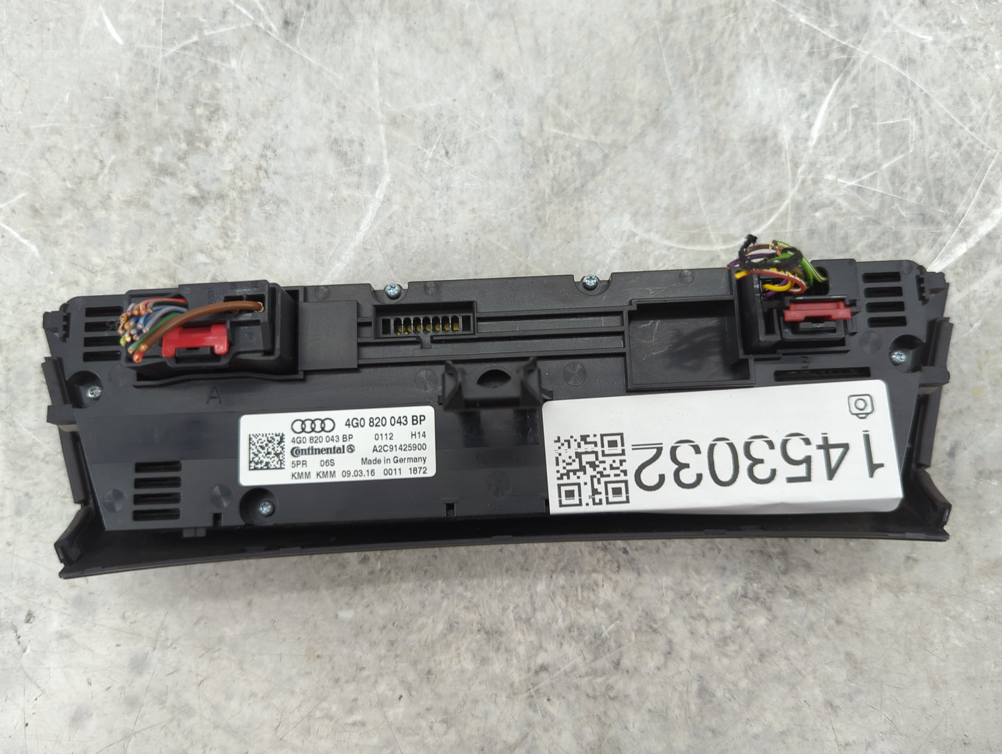 2016 Audi A6 Climate Control Module Temperature AC/Heater Replacement P/N:4G0820043BP A2C91425900 Fits OEM Used Auto Parts -