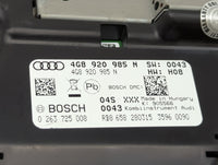 2016-2017 Audi A6 Instrument Cluster Speedometer Gauges P/N:4G8920985N 0263725008 Miles:139K Fits Fits 2016 2017 OEM Used Au