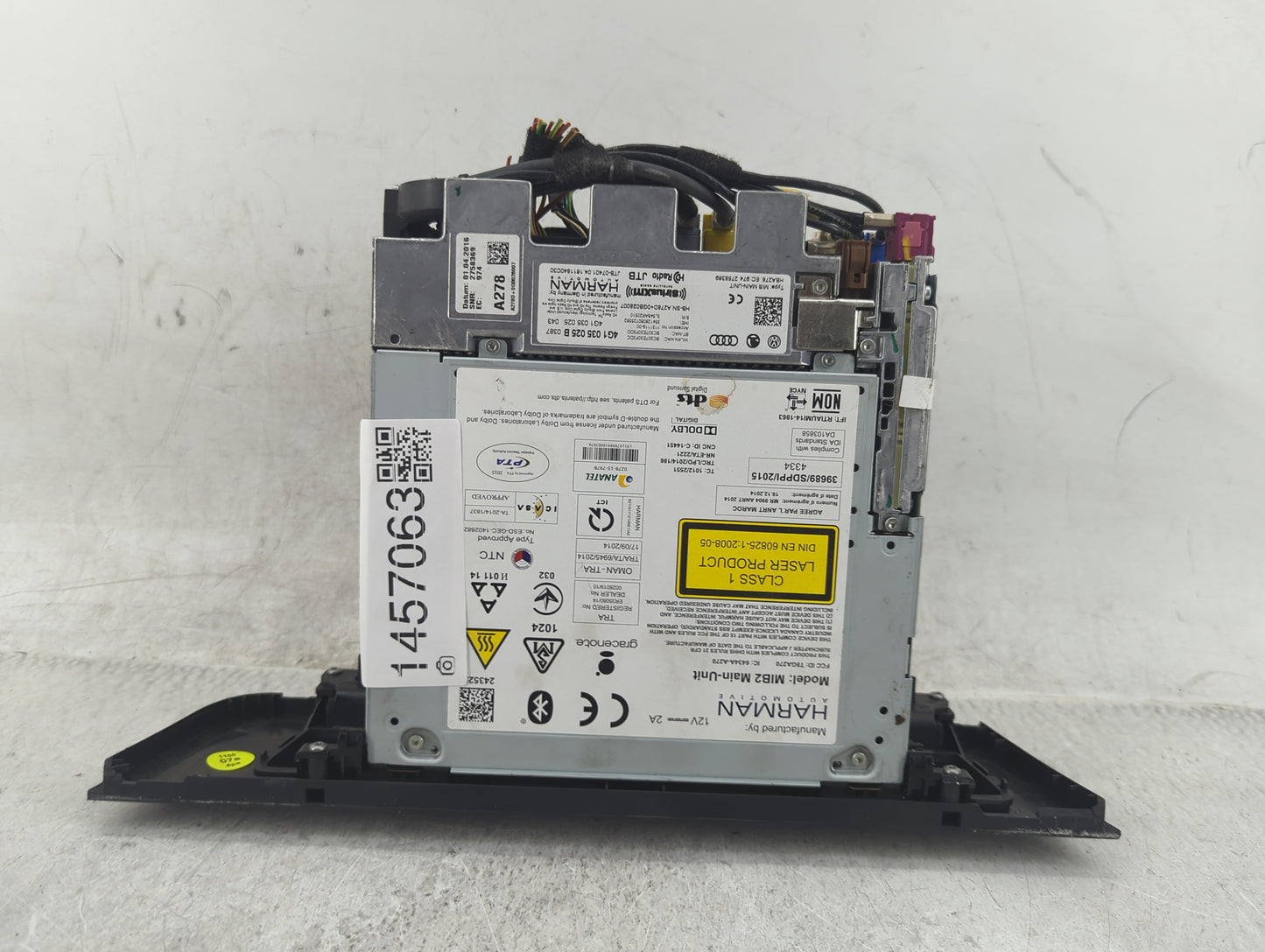 2016-2017 Audi A6 Multi Media Audio Radio Receiver Player Oem - Oemusedautoparts1.com