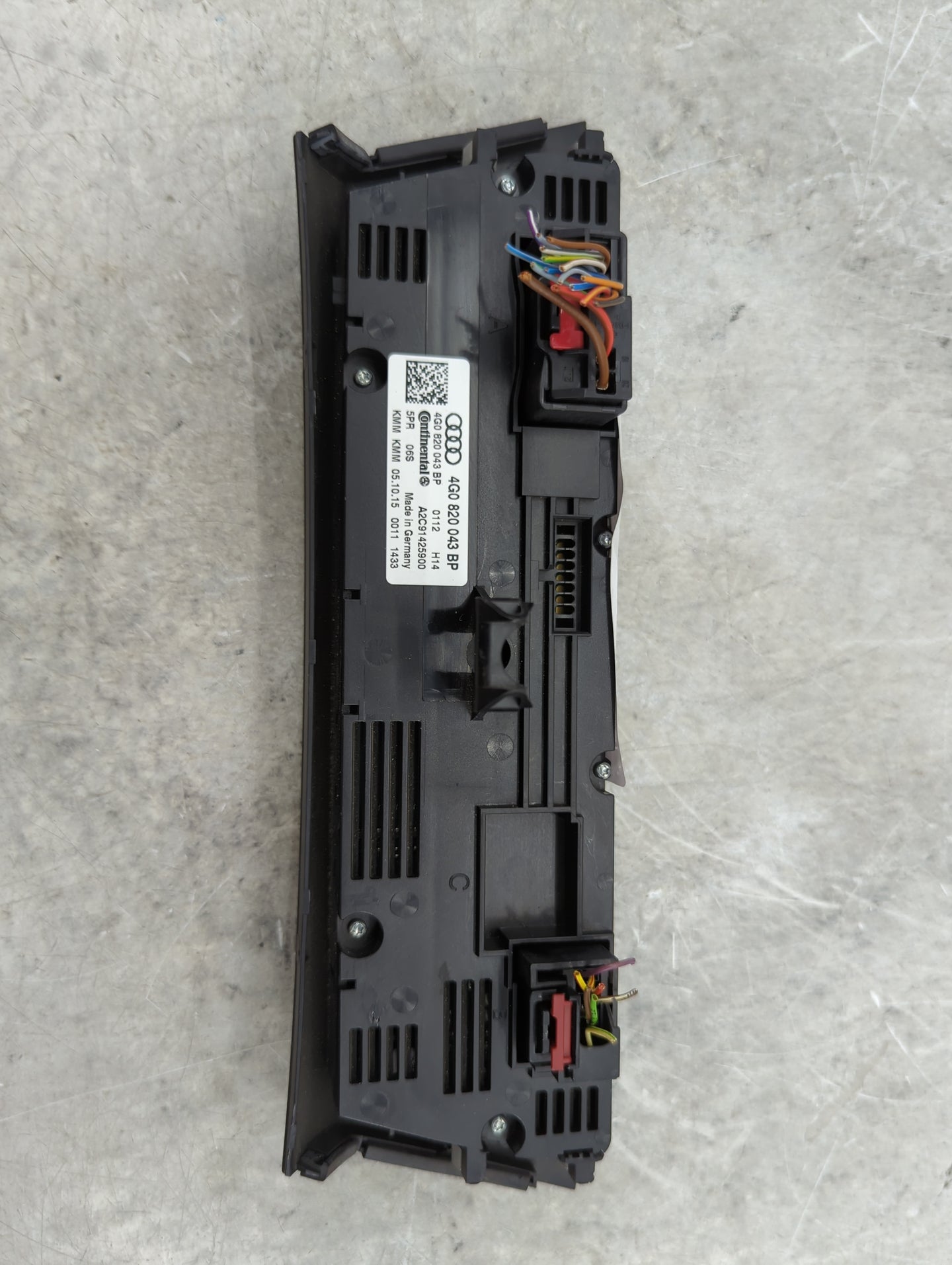 2014-2017 Audi A6 Climate Control Module Temperature AC/Heater Replacement P/N:4G0820043BP A2C91425900 Fits OEM Used Auto Pa