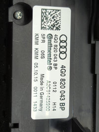 2014-2017 Audi A6 Climate Control Module Temperature AC/Heater Replacement P/N:4G0820043BP A2C91425900 Fits OEM Used Auto Pa