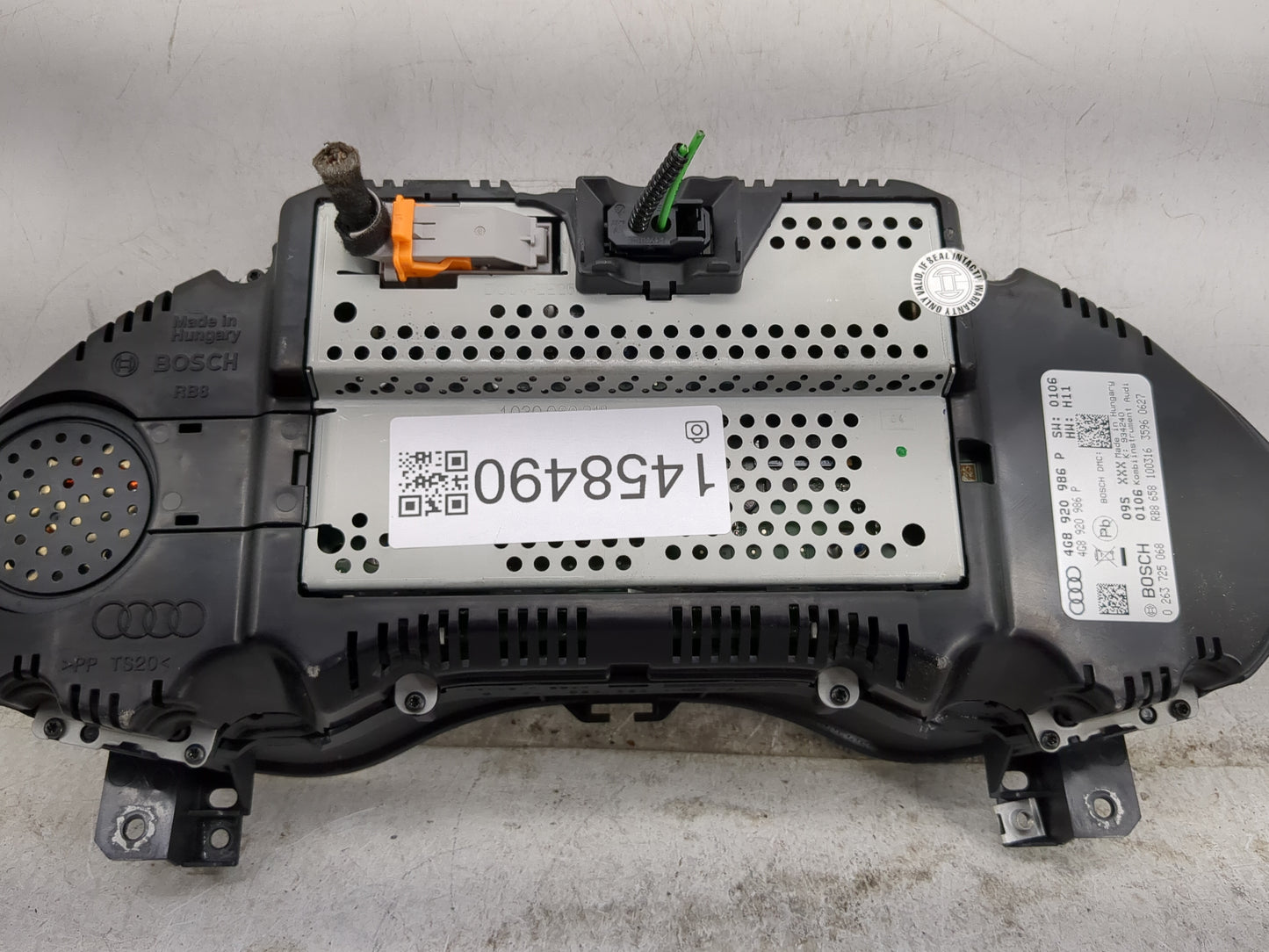 2016-2017 Audi A6 Instrument Cluster Speedometer Gauges P/N:4G8920986P 0263725068 Miles:104K Fits Fits 2016 2017 OEM Used Au
